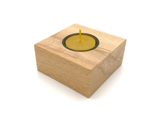 wooden tealight holder