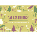 Greeting Card #2 - "Dat ass fir dech!"