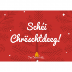 Greeting Card No. 4 - "Schéi Chrëschtdeeg!"