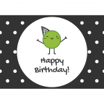 Carte de voeux Nr. 3 - "Happy Birthday!"