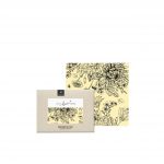 LITTLE BEE FRESH - Organic beeswax cloth "M" (25 x 25 cm) - flower meadow black and white