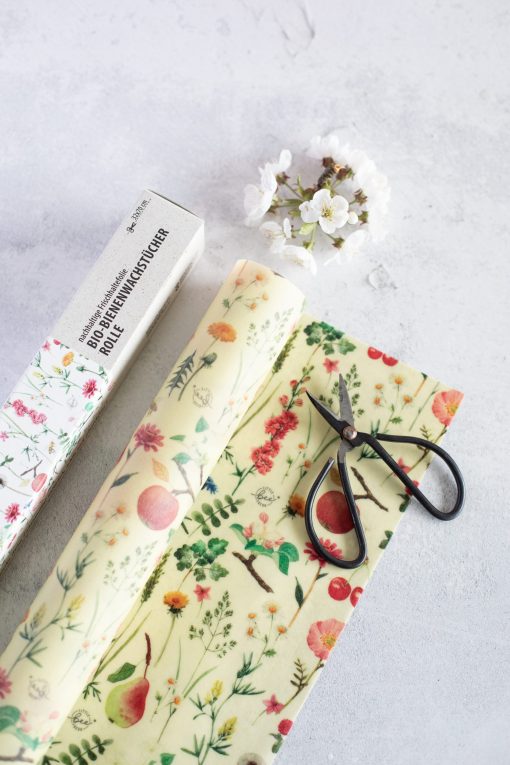LITTLE BEE FRESH - Organic bee wax cloth roll - meadow orchard - Image 6