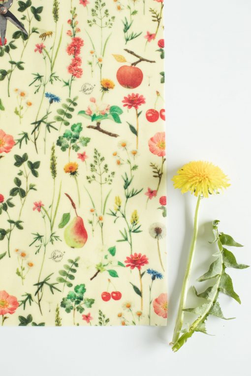 LITTLE BEE FRESH - Organic bee wax cloth roll - meadow orchard - Image 3