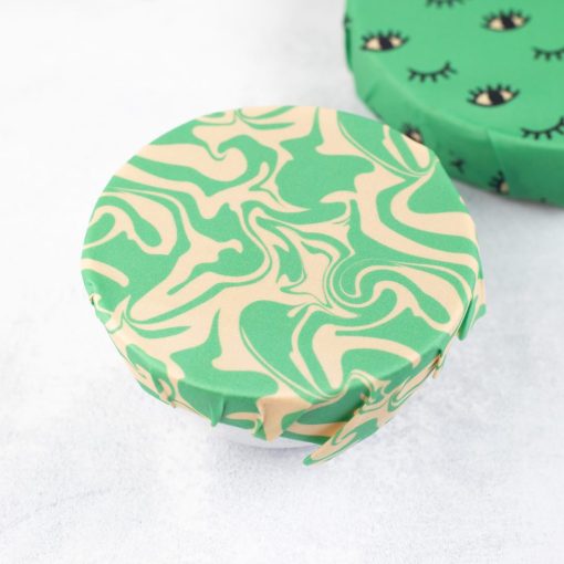 LITTLE BEE FRESH - Bio-Bienenwachstücher 2er-Set – Swirly Eye – Bild 8