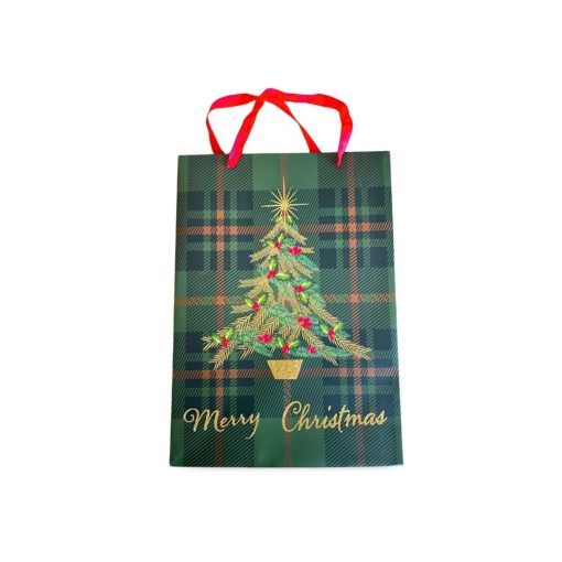 DE BEIEFRITZ - Geschenktüte "Merry Christmas" grün