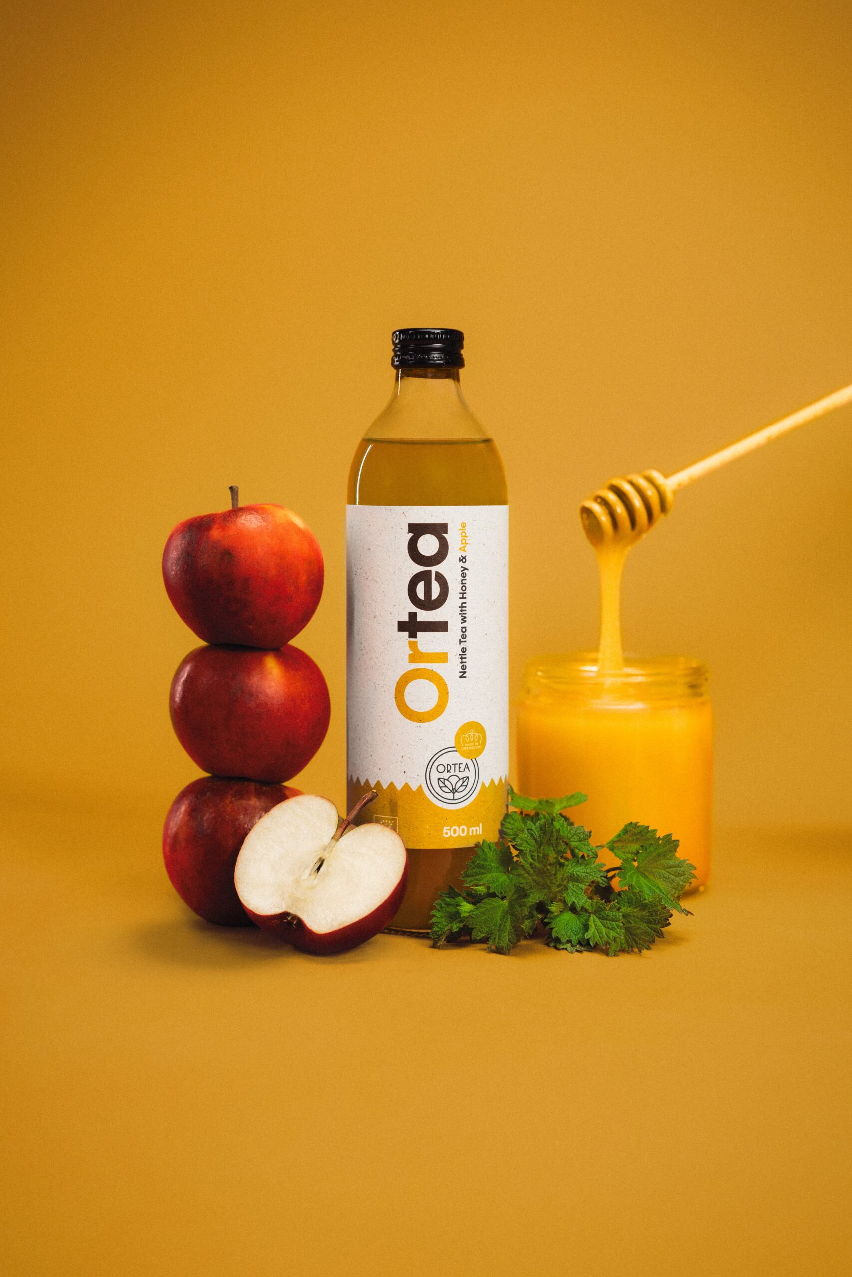 ORTEA – Organic nettle iced tea with apple juice & honey (0.5L) – De ...